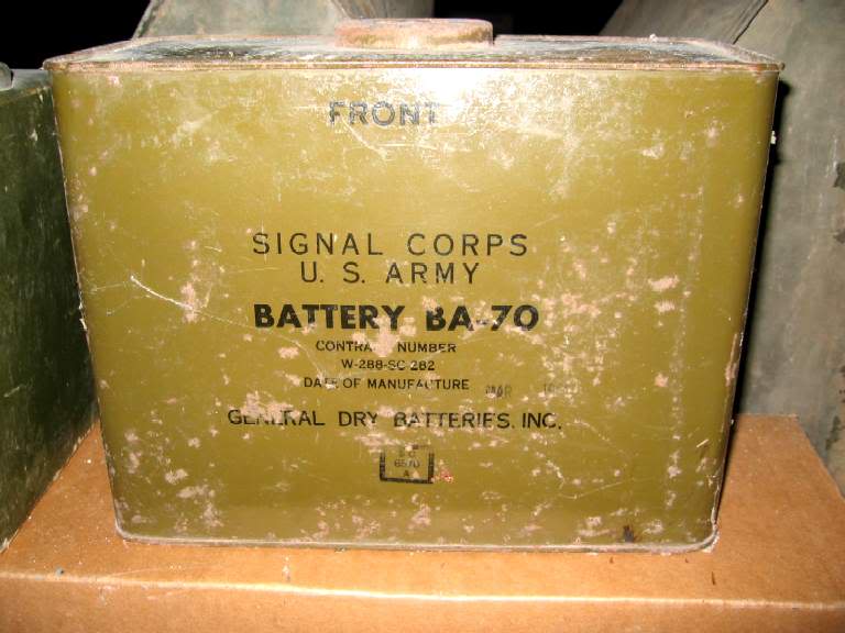 Front of a BA-70 battery