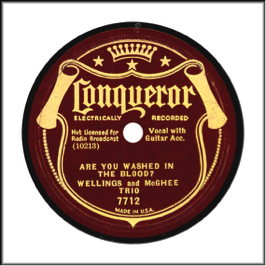 Record Label: 1934-1938. Red color with shield.