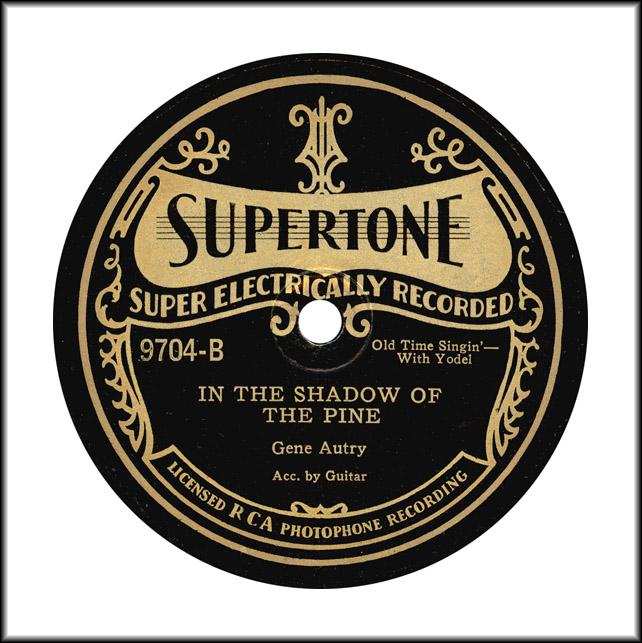 Supertone Record gene-autry