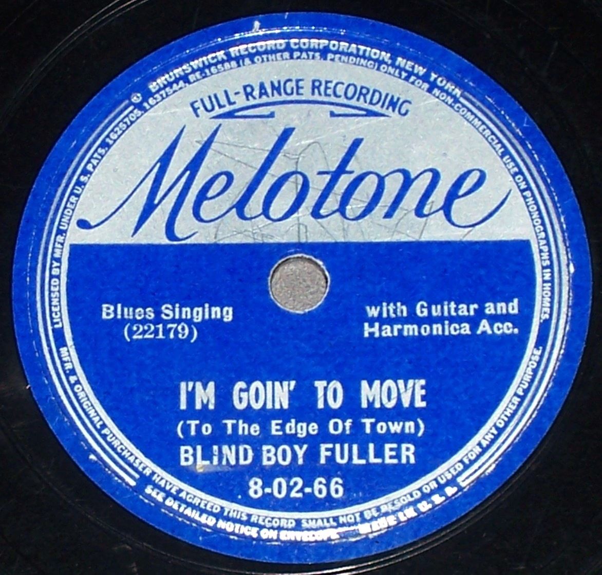 Record Label: Early label. Original silver on blue