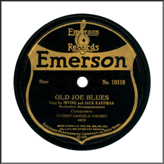 Emerson Record Label Early