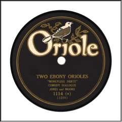 Record Label: 1927-1935. Gold, black, white color scheme.