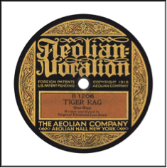 Record Label: 1916-1920. Label colors: Tan, Gold, Black.