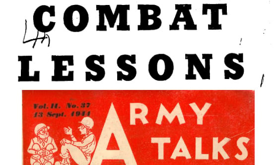 Combat Lessons and Army Talks