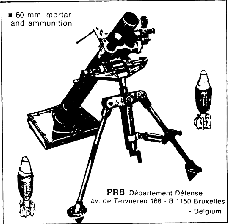 60mm mortar Belgium
