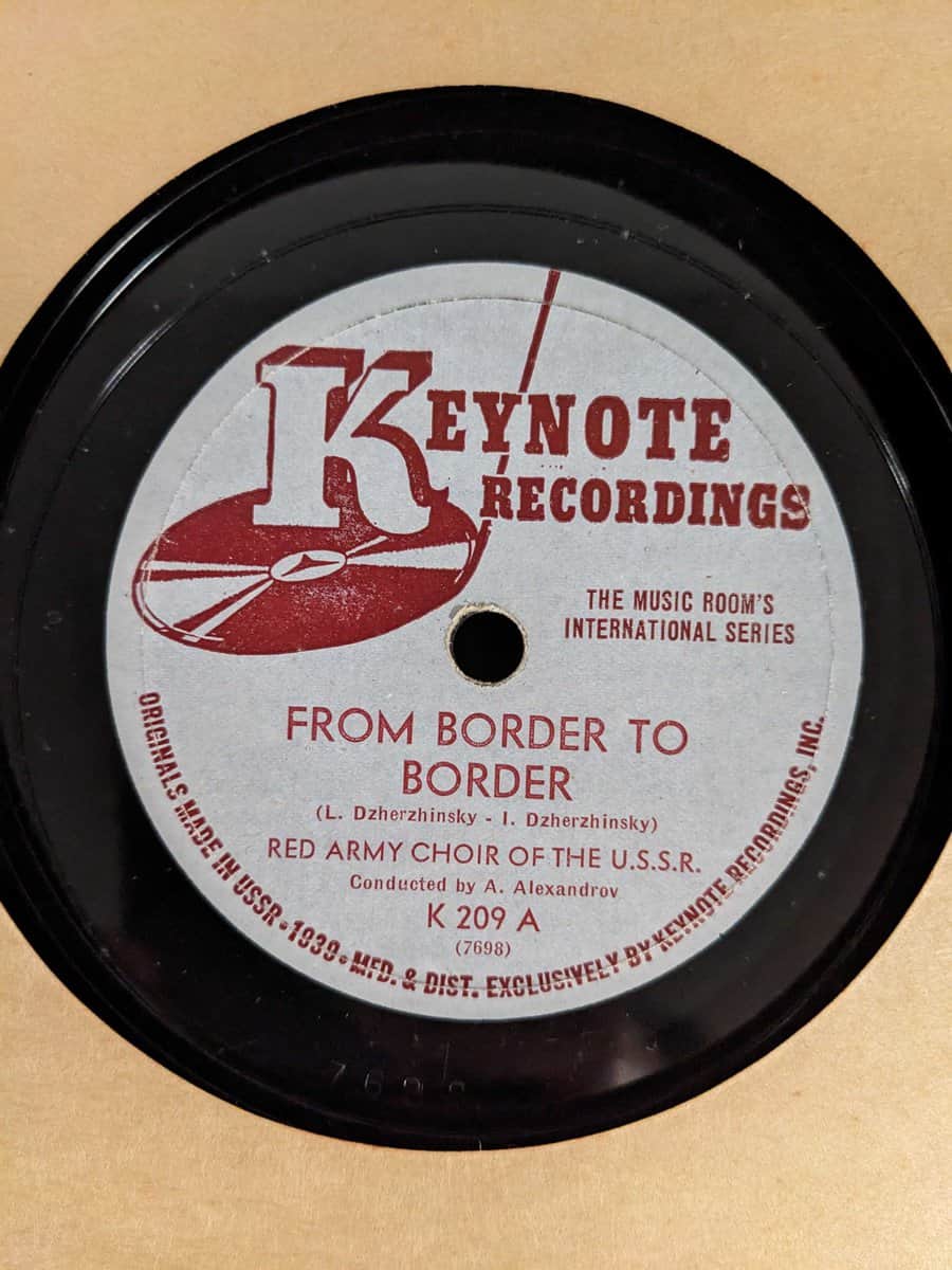 Keynote Records - Red Army Choir of the USSR - PatCosta.com