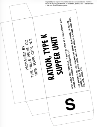 WW2 Reenacting Food and Drink and Ration Printables - PatCosta.com
